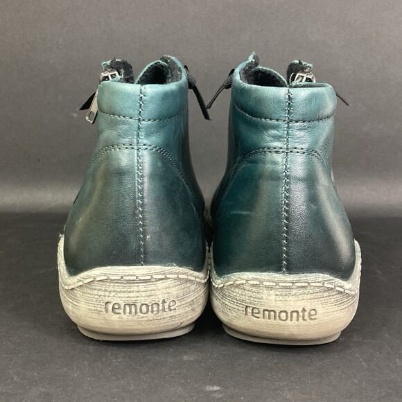 Remonte Chukka Booties Women's Sz 9.5 (EU 41) Teal Blue Leather 161042646 - Picture 3 of 9